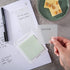 DiverseBee 50 Sheets Pastel Transparent Sticky Notes, 3x3” Clear Sticky Tabs for Planner Accessories, Bible Journaling