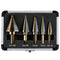 Step Drill Bits, 5PCS HSS Titanium Step Drill Bit Set, 50 Sizes High Speed Steel Bits with Aluminum Case