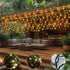 13Ft 3.3Ft 200 8 DBFAIRY Solar Curtain Lights, x LED Outdoor Curtain Lights Waterproof Auto ON/Off Modes for Garden