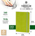 Pentalic Pocket Sketchbook, 4" x 6", 160 Pages, Olive Green Traveler Journal