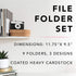 Graphique "Tie Dye" File Folder Set – Includes 9 Folders and 3 Unique Go-Getter Designs, Embellished w/Gold Foil on