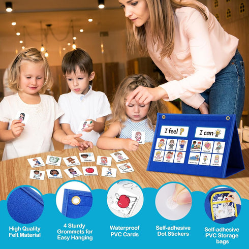 Kasfalci Feelings Chart, Social Emotional Learning Activities,Autism Learning Materials, ADHD Tools,Behavior