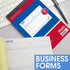 BAZIC Invoice Book - 50 Sets 5 9/16" x 8 7/16" 2-Part Carbonless, White & Bound Cover