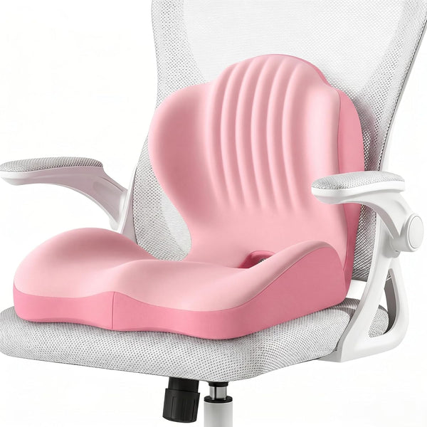 Generic Ergonomic Seat Memory Foam Support Cushion for Back, Car Seat Back Support
