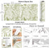 17.7''x354'' VEELIKE Vintage Green Fern Peel and Stick Wallpaper Tropical Herbs Leaf Wallpaper for Bedroom Powder Room