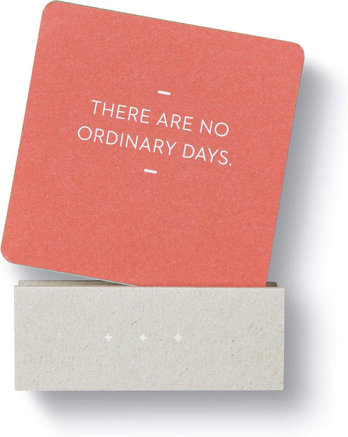 Motto of the Day Card Set by Compendium: 76 Unique Inspiring Statements with Desktop Stand