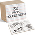 Dry Erase Boards for Kids, 32 Pack Double Sided Small Whiteboard with Lines, 9"x12" Mini Boards for Classroom