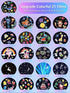 Eigther 21 Sets 360 Dimmable of Films, Projector Night Light for Kids Bedroom, Baby Projector for Ceiling, Star Galaxy