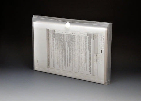 Lion Vel-Close-R Clear Poly Envelopes, Legal, Side Load, 6 EA/Pack (22050-CR)