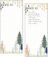 Set of 2 Forest List Pad, Notepad for Grocery List with Attachable Magnet