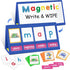 EAMAY CVC Word Building Desktop Pocket Chart Stand with Magnetic Write & Wipe Boards for Kids