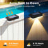 16 Packs, AUDERWIN Solar Deck Lights Outdoor Solar Powered LED Step Lights Waterproof Outdoor for Deck, Stairs, Step