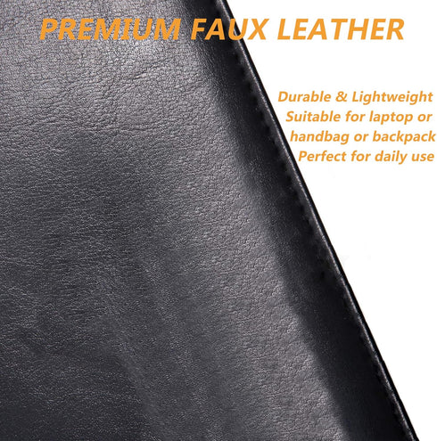 Leather Portfolio Folder Padfolio, Business Organizer Document Planner Portfolio Binder Storage Pocket for Legal Pad
