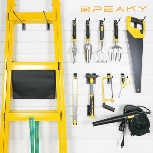 Black Slatwall Hooks 6 Inch, 25PC Heavy Duty Slatwall Accessories, Tool Hanger
