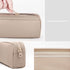 Big Capacity Pencil Case, Pure Color Pen Pouch with Zipper for Adult Officers, Stationary Storage Bag (Khaki)