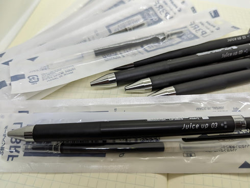 MAYAX 05 5 10 (0.5mm, Pilot juice up Retractable Gel Ink Pen Ultra Fine Point, Black Ink, Pens & Refills, Original