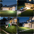 3000LM 238 1 Pack 3-Head 6500K IP65 3 JJX Solar Outdoor Lights LED, Motion Sensor Outdoor Lights, Waterproof Lighting