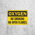 SmartSign S-0574-PL "Oxygen - No Smoking No Open Flames" Sign, 7" x 10"