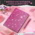 Notebook and Rhinestone Pen Sets, A5 Diamond Crystal Notebook, Crystal Pen, Bling Office Accessories, Rose Red