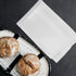 OFFIGAM 10x5 Inch Packaging 25pcs Sealable Greaseproof Kraft Paper Bags White Sandwich Pastry Snack Bags for Bakery