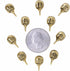 Gold Finish Horseshoe Crab Pushpins - Unique Office Supplies