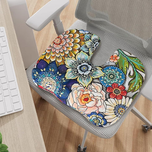 Tailbone Pain Relief Cushion, Memory Foam Seat Cushion for Coccyx Sciatica Pain Pressure Relief Office Desk Chair