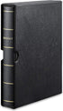 MUDOR 4 Ring Classic Stamp Binder, Empty Binder Albums for Stamps, Documents, Coins, Classic Binder, Black