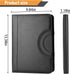 Vegan Leather Padfolio Portfolio Binder with Calculator, Zippered Organizer for Business Women & Men