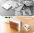 Desk Mail Organizer, 2 Section Clear Acrylic File Holder for Letters, Modern Desk Accessories