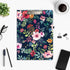 Hongri Clipboard Folio with Refillable Notepad & Storage Pocket, Cute Spring Flower Pattern, 12.8" x 9.2"