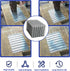 20 Pack 6x4 inch Pronged Truss Plates with 8mm Nail Teeth, Galvanized Steel Flat Mending Plates for Timber Roofing