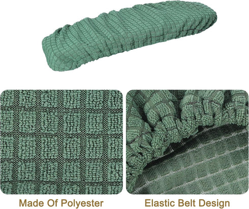 uxcell 4pcs Office Chair Arm Covers, Washable Armrest Protectors for Swivel Office Gaming Chair, Green