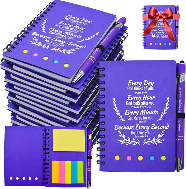 Tarevaniwa 60 Pcs Bulk Fathers Day Christian Gifts Prayer Journal for Woman -