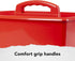 Storex Large Classroom Caddy, 13 x 11 x 6.575 Inches, Red, Case of 6