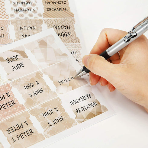 Mr. Pen Bible Tabs for Catholic or Other Bibles, 75 Laminated Tabs for Journaling, Old and New Testament, Bible Tabs