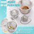 Ultrasonic Cleaner Baskets, Stainless Steel Parts Cleaner Jewelry Steam Cleaner Basket with Lock and Hook (3 Pieces)