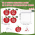Teacher Appreciation Gifts, Apple Ballpoint Pens, Puzzle Apple Keychain with Card and Gift Bags for Teacher Gifts