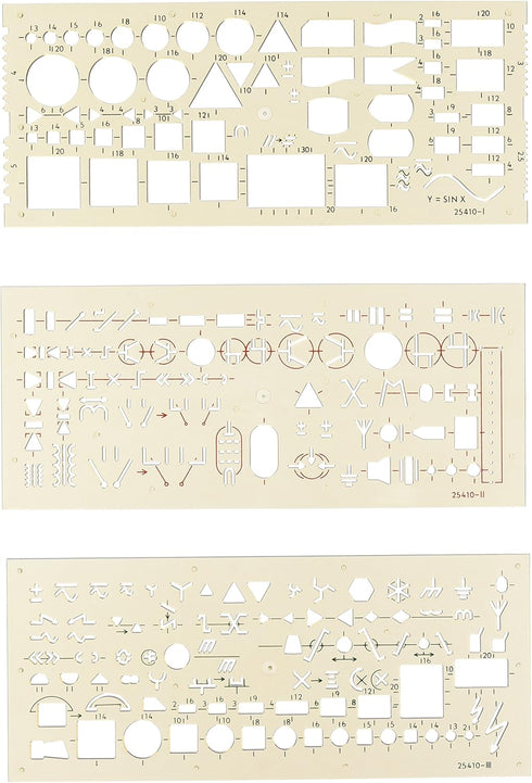 KOH-I-Noor 070307100000 Electric Install Set Template for Precise Installations