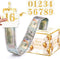 Birthday Money Gift Box with DIY Stickers, Surprise Cash Holder with Pull Out Card & 100Pcs Bags for Birthdays