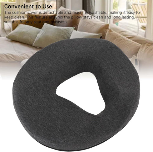 AUNMAS Donut Seat Cushion, Memory Foam Chair Sitting Pad with U Shape Portable Chair Pillow for Home Office Airplane
