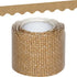 Teacher Created Resources Burlap Scalloped Rolled Border Trim, 50 ft for Decorating