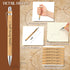 Yeaqee Jesus Loves You Pen, Bulk Christian Ballpoint Pen, Bamboo Inspirational Black Ink Writing Gift for School Office