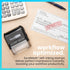 ExcelMark DEPOSITED Self-Inking Rubber Stamp with Red Ink