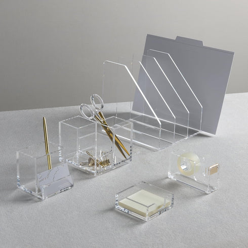 Gartner Studios Acrylic and Gold Tape Dispenser, 4.75” x 1.5” x 2.5”