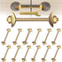 12Pcs Countertop Connector Bolts, M8x100mm Joint Fasteners for Furniture, Drawbolt/Butcher Block Connector Kit