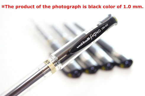 Signo Capped Gel Ink Pen, UM-153, Bold Point 1.0mm, White, Gold, Silver, 3 Colors, Sticky Notes Value Set