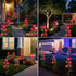 10 2 Pack Solar Garden Lights, Solar Outdoor Lights with More Realistic Rose Waterproof Solar Powered Flowers