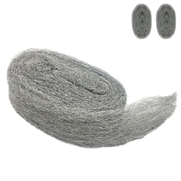 Steel Wool Mice Control, 2 Pack 3"x10 Ft Hole Filler, Gap Blocker, Barrier for Protecting Against Animals in Holes,