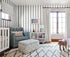 Erfoni Grey and White Striped Contact Paper, Peel and Stick Wallpaper for Livingroom Decor, 17.7"x118"