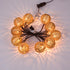 TWINKVILLA 10 Bulbs, Decorative String Lights Plug in with Incandescent Natural Rattan Globe Boho Lantern String Lights